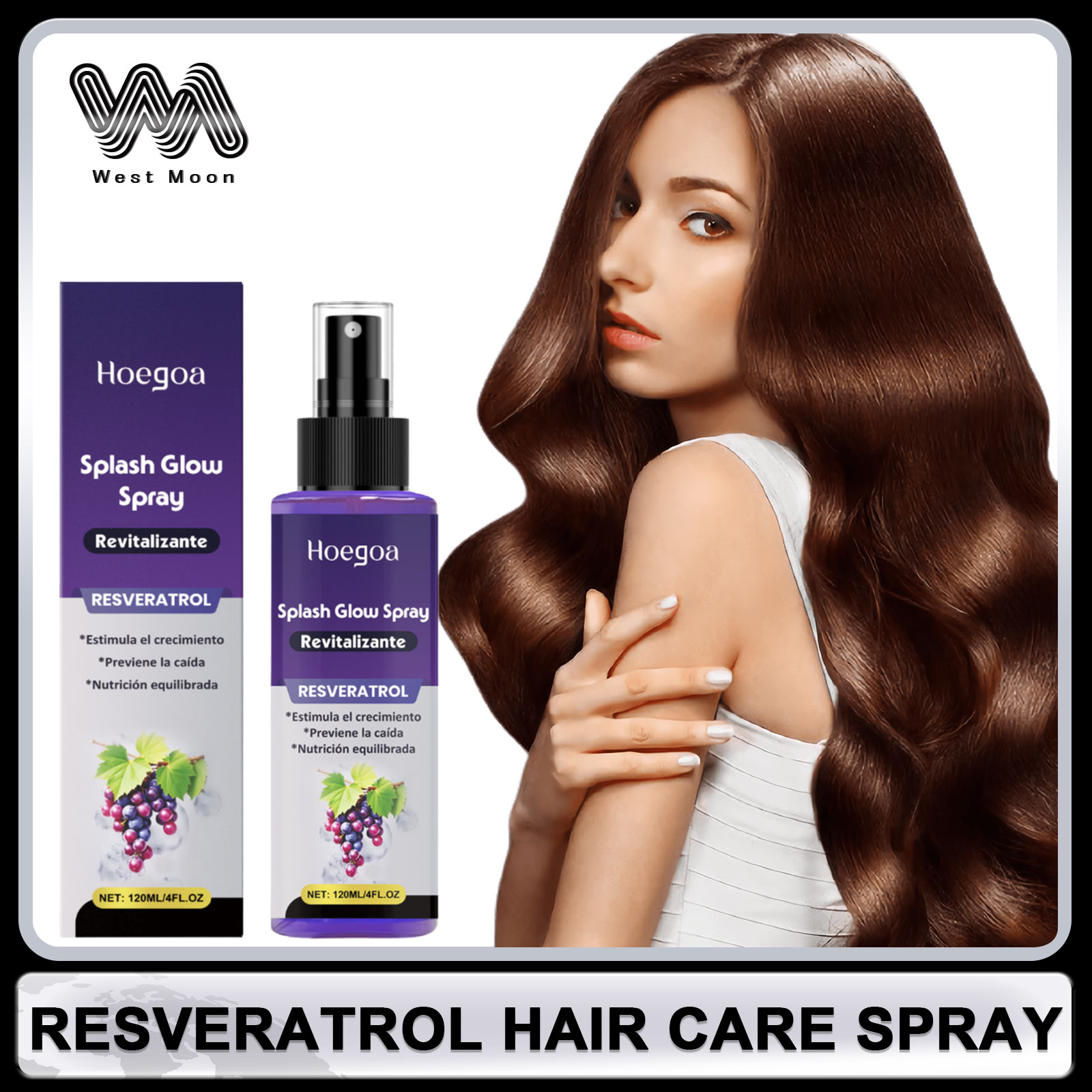 Hair Care Hair Serum - ريسفيراترول العناية بالشعر رذاذ مكافحة الصلع