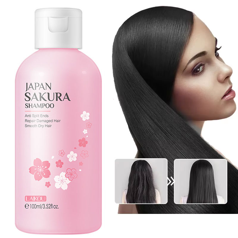 Hair Care In Japan - شامبو ساكورا ياباني من LAIKOU لإصلاح