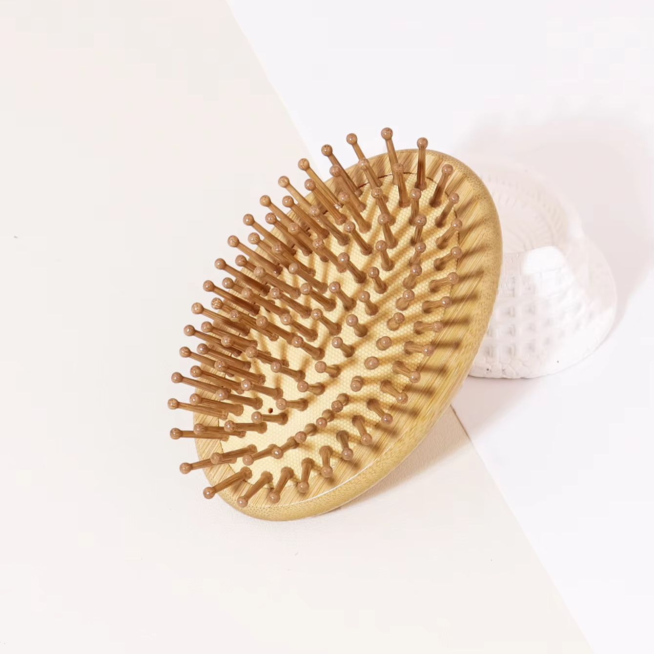 Bamboo Hair Brush - فرشاة شعر من الخيزران مضادة للكهرباء