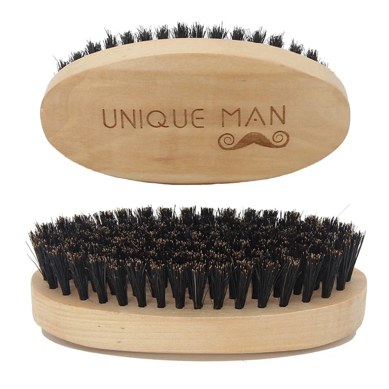 Hair Care Gift - فرشاة شعر اللحية الخشبية للرجال مشط