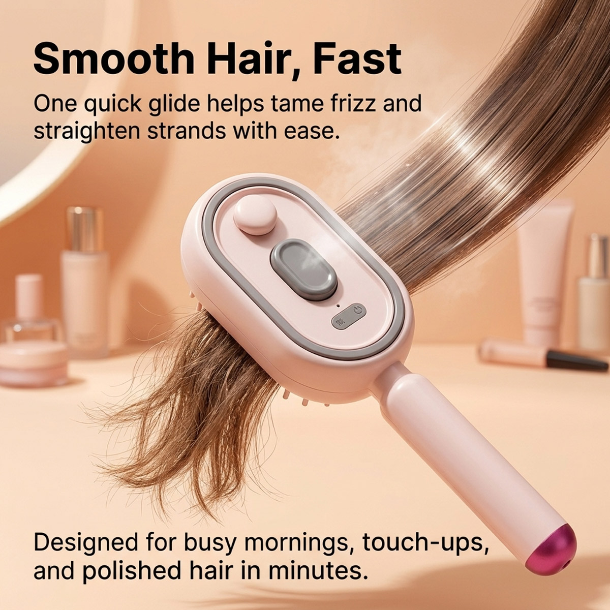 Hair Care Gift - مشط شعر كهربائي ذاتي التنظيف مع