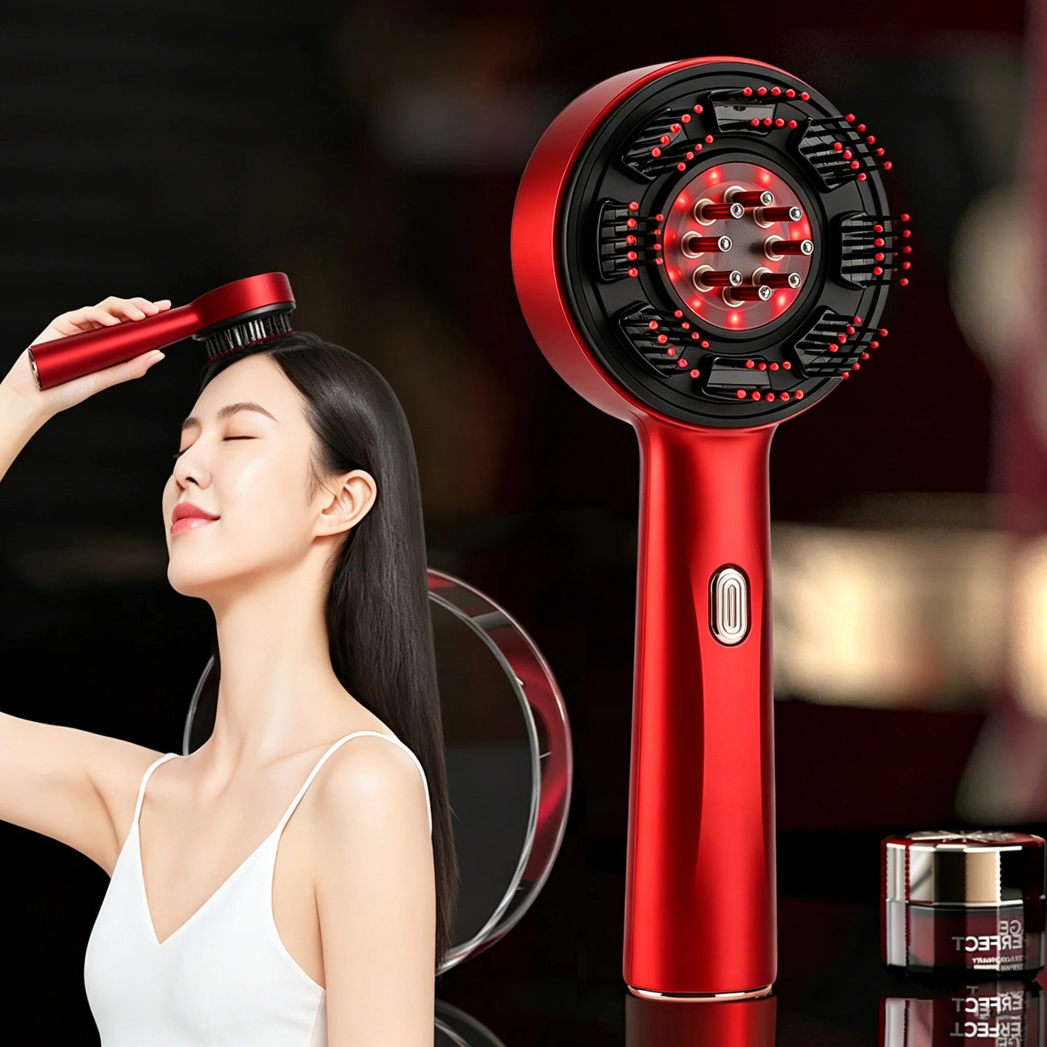 Hair Care Oil - مشط تدليك كهربائي محمول لفروة الرأس