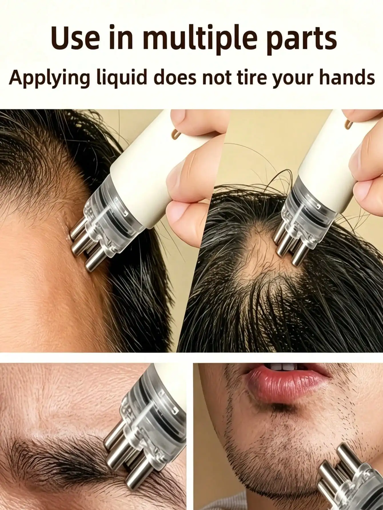 Hair Care Hair Serum - مشط تدليك فروة الرأس المحمول بكرة