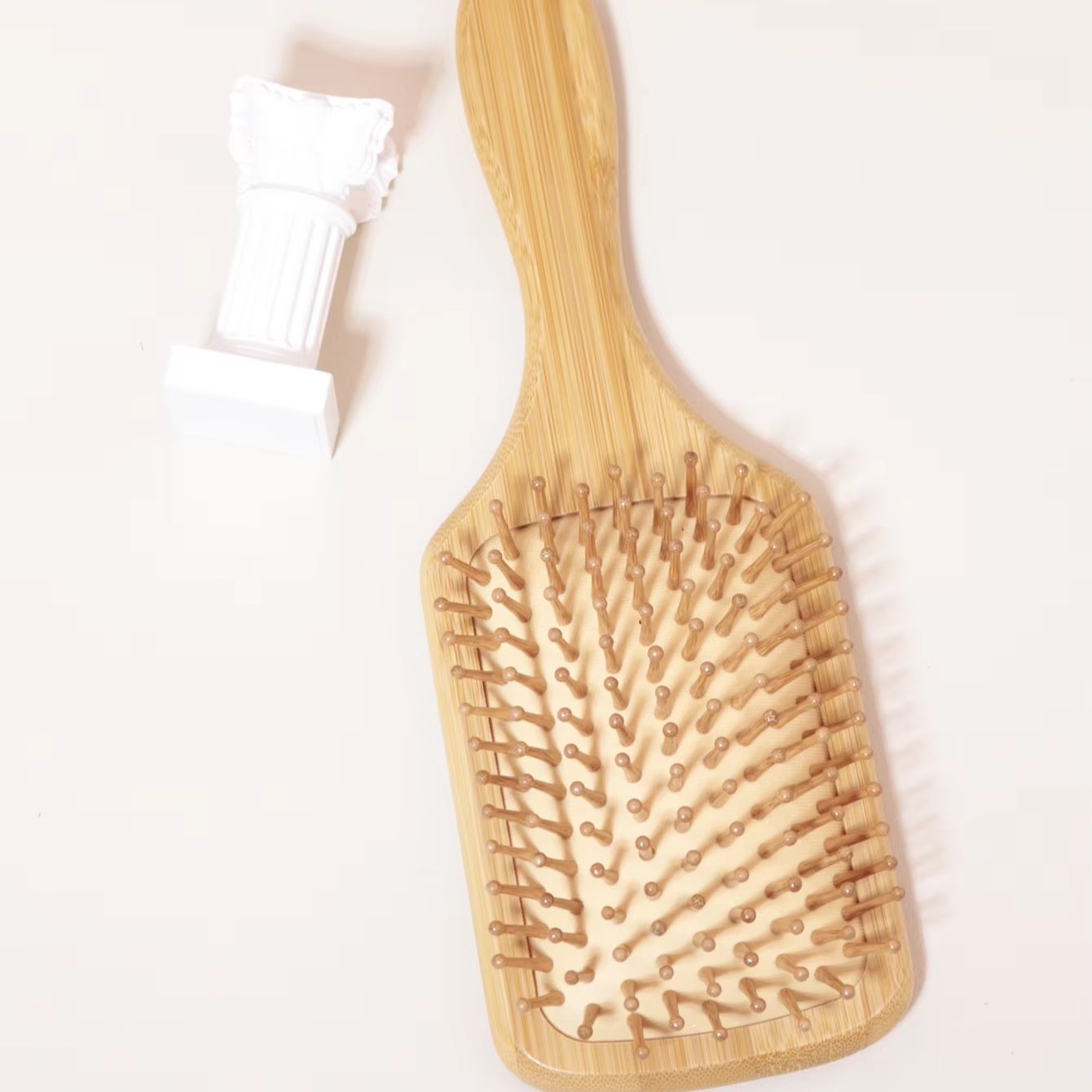 مشط خشبي طبيعي من الخيزران بوس - مراجعة Bamboo Hair Brush وسعره