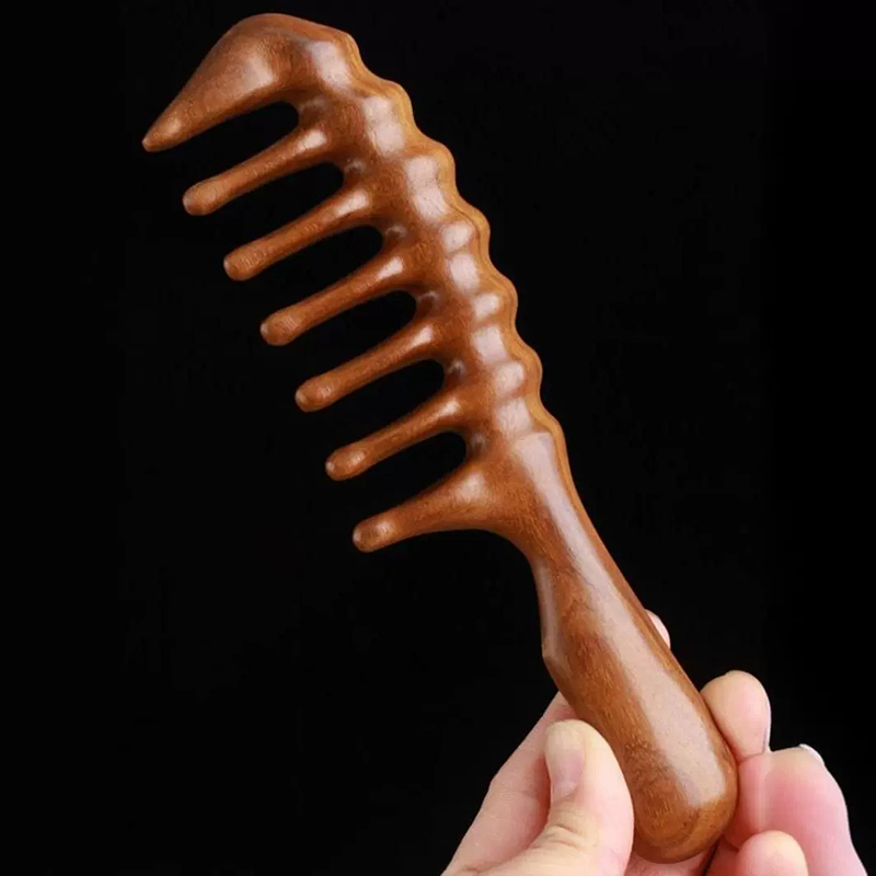 أمشاط شعر من خشب الصندل الطبيع - مراجعة Hair Care Gift وسعره