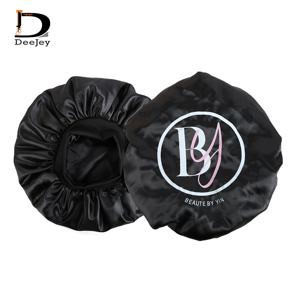 قبعات نوم من الساتان مزدوجة ال - مراجعة Hair Care Logo وسعره
