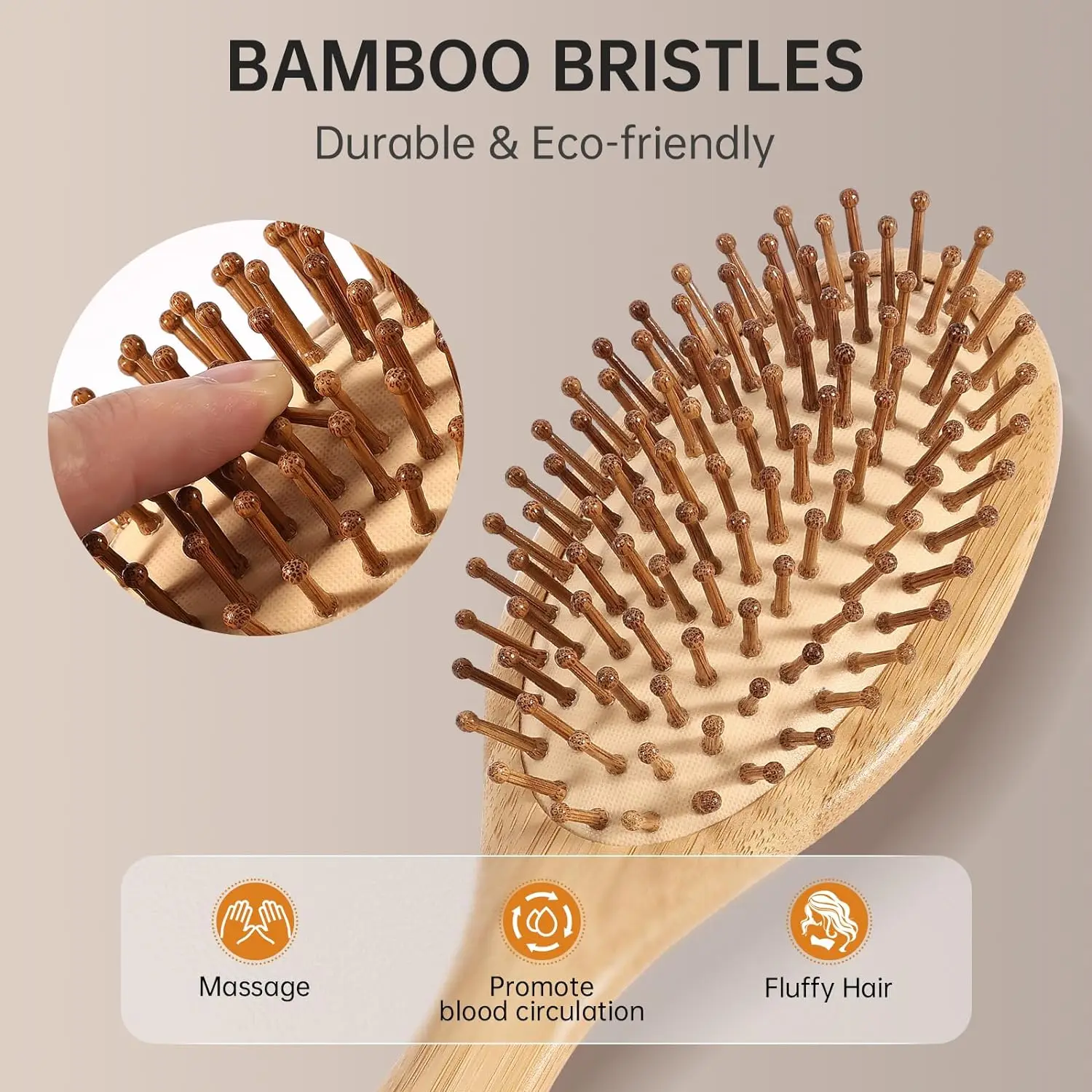 فرشاة شعر من الخيزران الطبيعي  - مراجعة Bamboo Hair Brush وسعره
