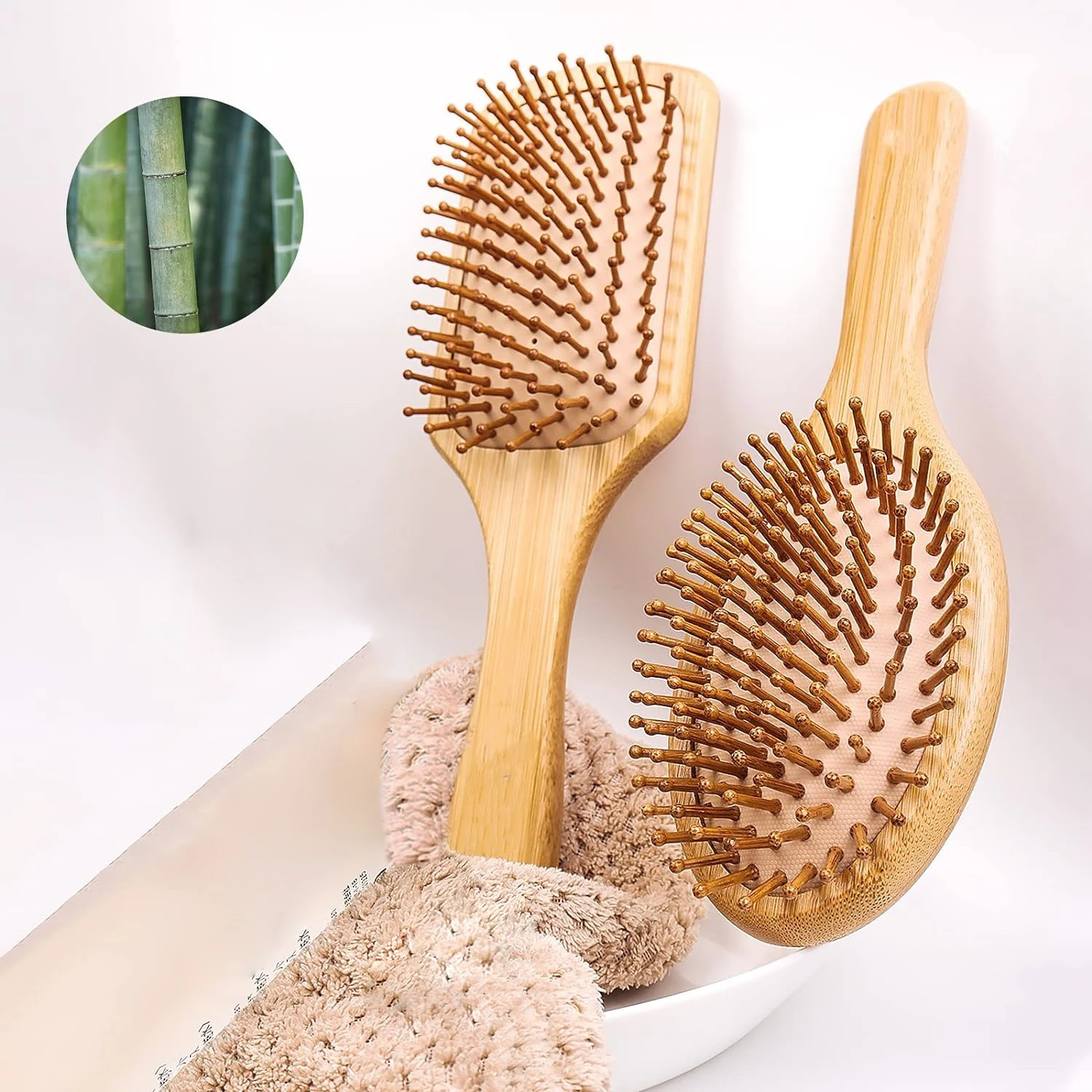 فرشاة شعر من الخيزران الطبيعي  - مراجعة Bamboo Hair Brush وسعره