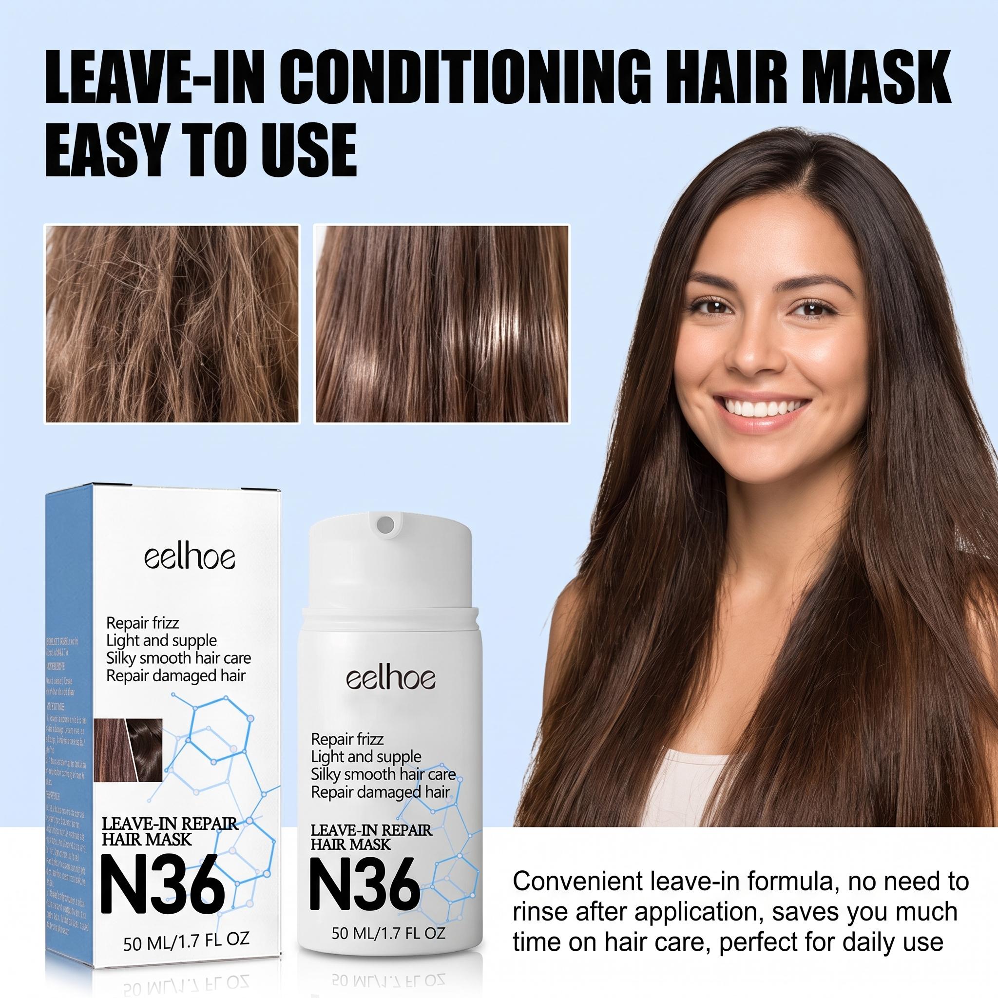 قناع إصلاح الشعر الذي يُترك عل - مراجعة Hair Care For Dry And Frizzy Hair وسعره