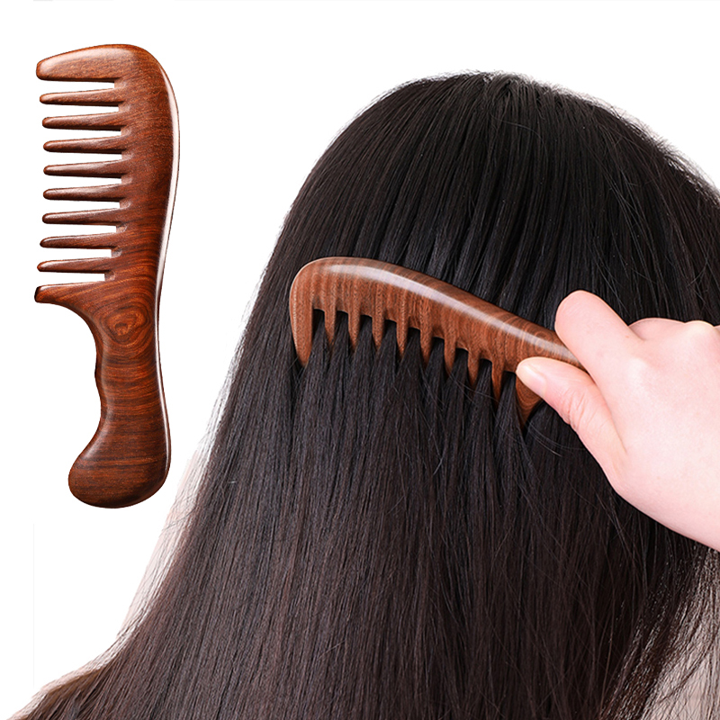 أمشاط شعر من خشب الصندل الطبيع - مراجعة Hair Care Gift وسعره