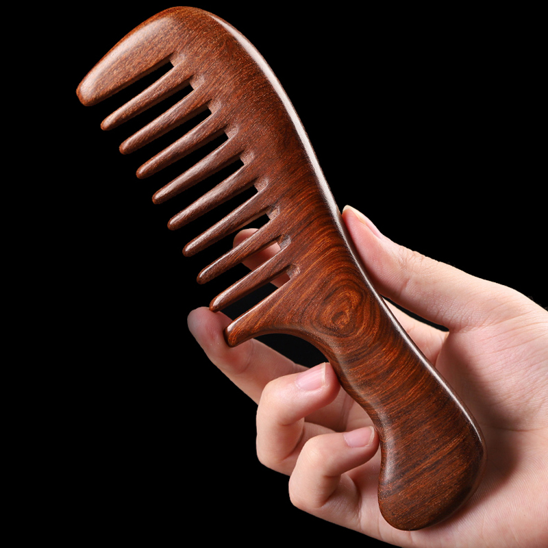 أمشاط شعر من خشب الصندل الطبيع - مراجعة Hair Care Gift وسعره