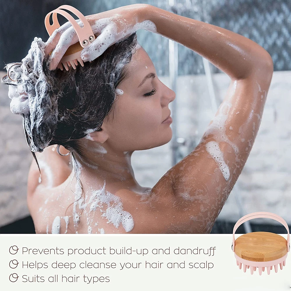 جديد فروة الرأس مدلك الشامبو ف - مراجعة Bamboo Hair Brush وسعره