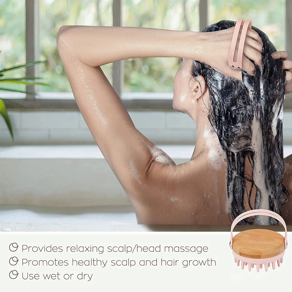 جديد فروة الرأس مدلك الشامبو ف - مراجعة Bamboo Hair Brush وسعره