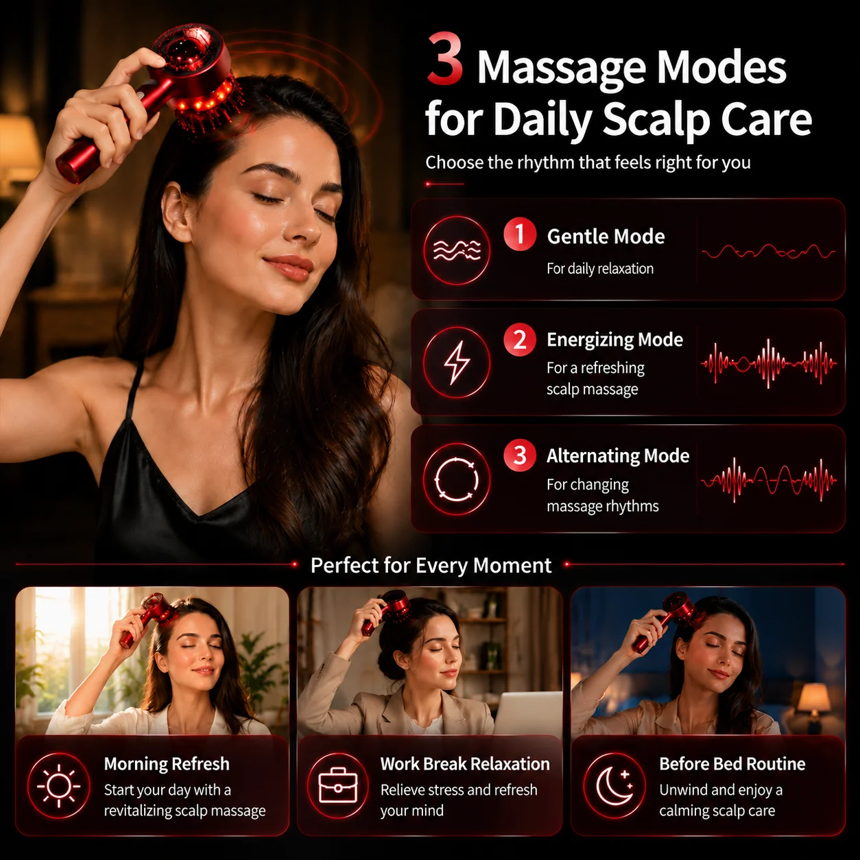 مشط تدليك فروة الرأس بالضوء ال - مراجعة Hair Care Hair Serum وسعره