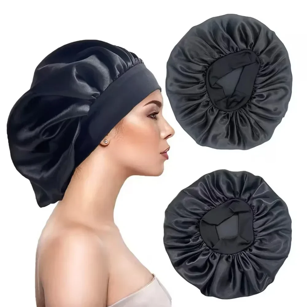 قبعة نوم نسائية مخملية واسعة ا - مراجعة Hair Care Homemade وسعره