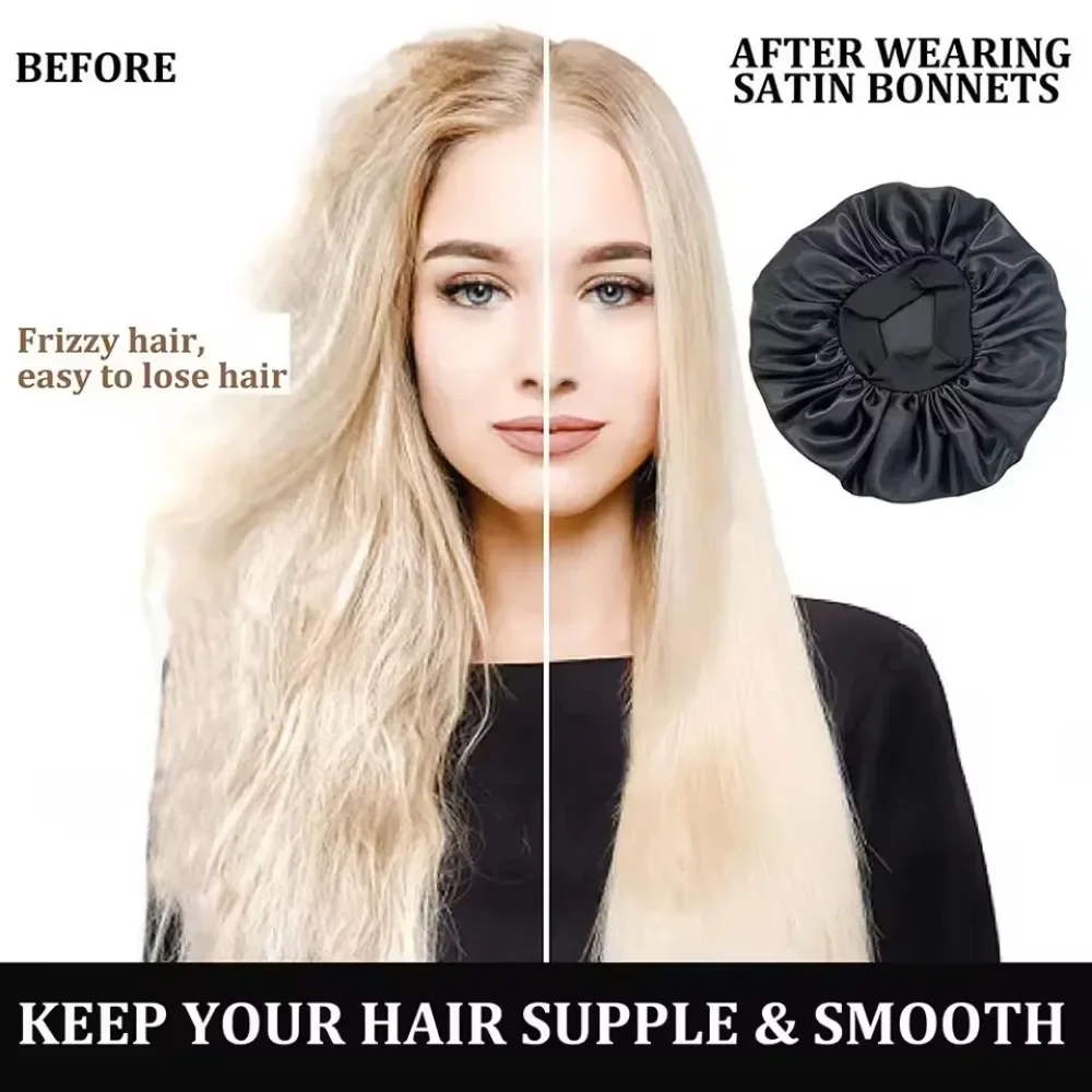 قبعة نوم نسائية مخملية واسعة ا - مراجعة Hair Care Homemade وسعره