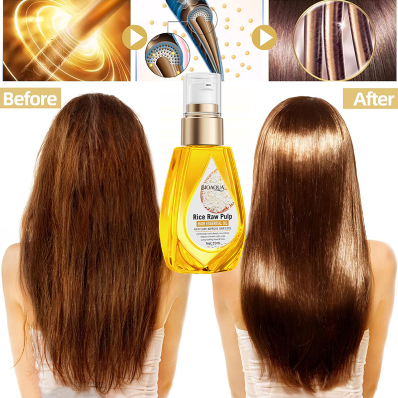 زيت الأرز العطري للعناية بالشع - مراجعة Hair Care For Dry And Frizzy Hair وسعره