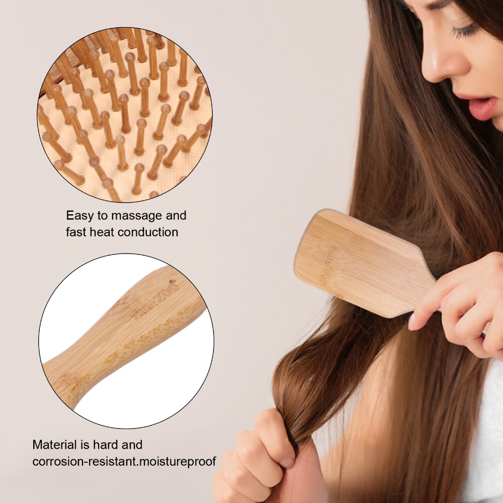 فرشاة شعر من الخيزران لطيفة عل - مراجعة Bamboo Hair Brush وسعره