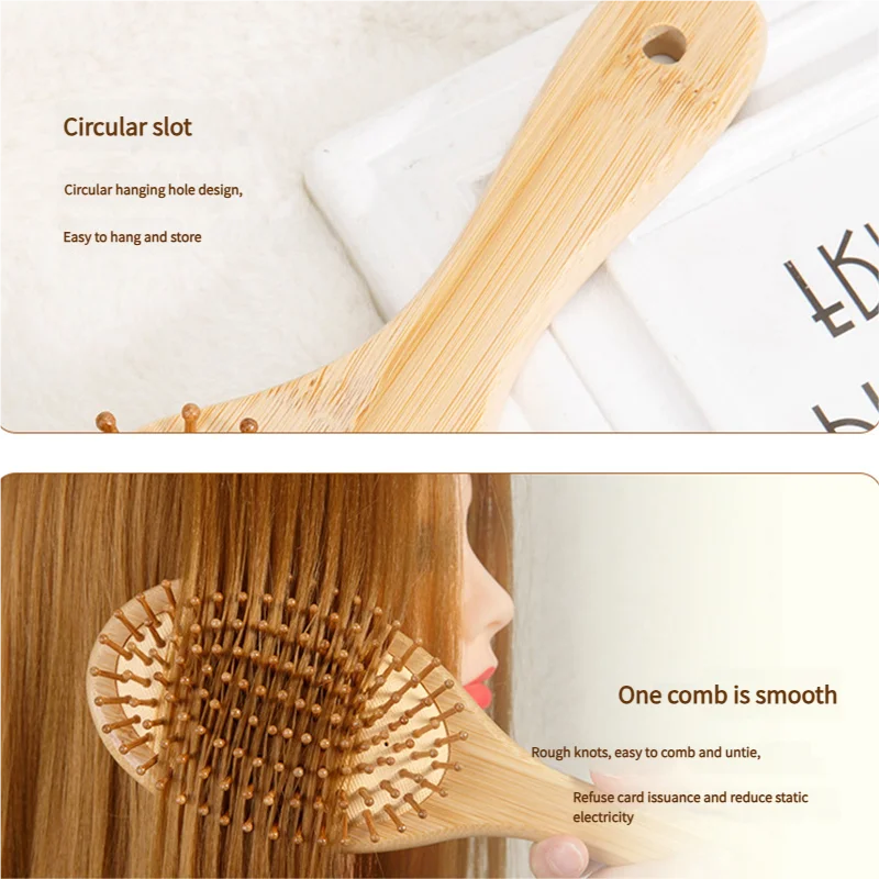 فرشاة شعر من الخيزران للنساء،  - مراجعة Bamboo Hair Brush وسعره