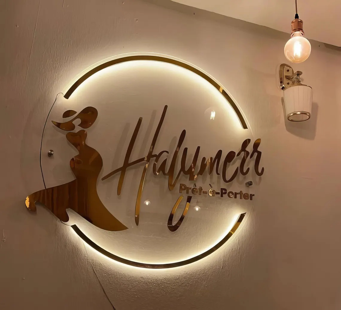 لافتة LED مخصصة بشعار، لافتة ا - مراجعة Hair Care Logo وسعره