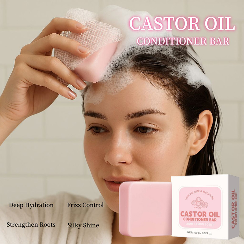 قالب صابون بلسم زيت الخروع، شا - مراجعة Hair Care For Dry And Frizzy Hair وسعره