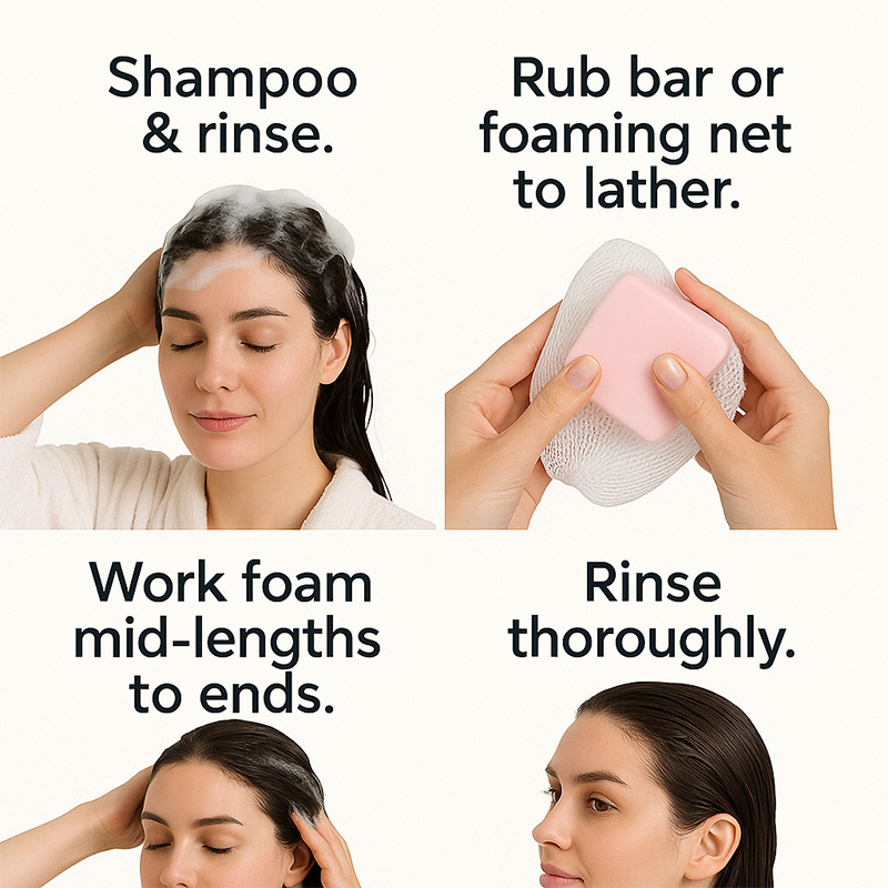 قالب صابون بلسم زيت الخروع، شا - مراجعة Hair Care For Dry And Frizzy Hair وسعره