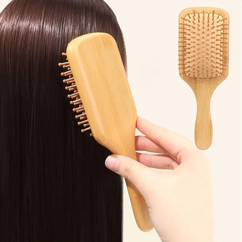 مشط خشبي فاخر من الخيزران لتدل - مراجعة Bamboo Hair Brush وسعره