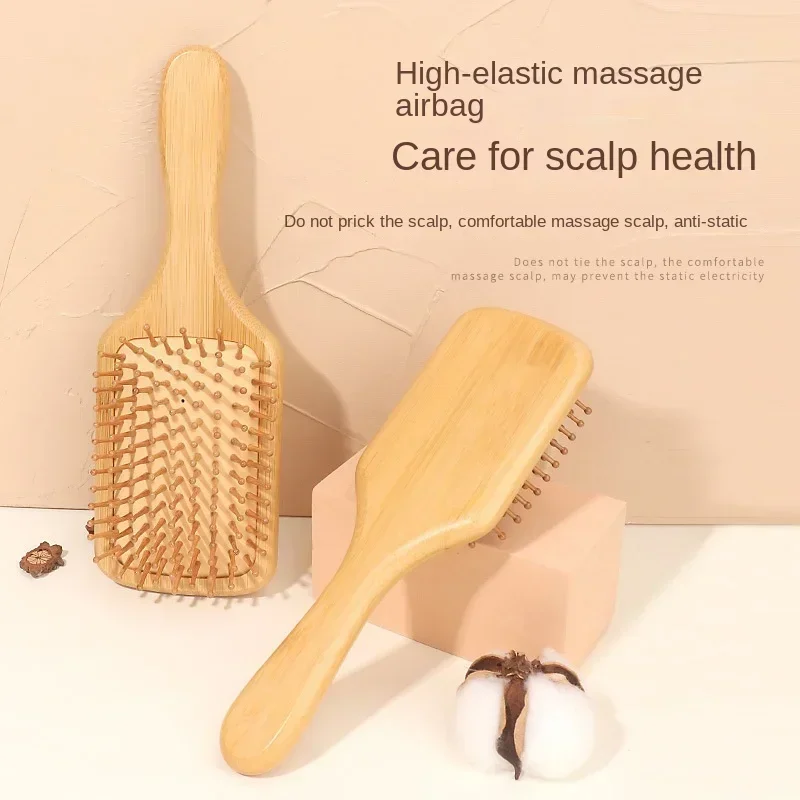مشط خشبي فاخر من الخيزران لتدل - مراجعة Bamboo Hair Brush وسعره