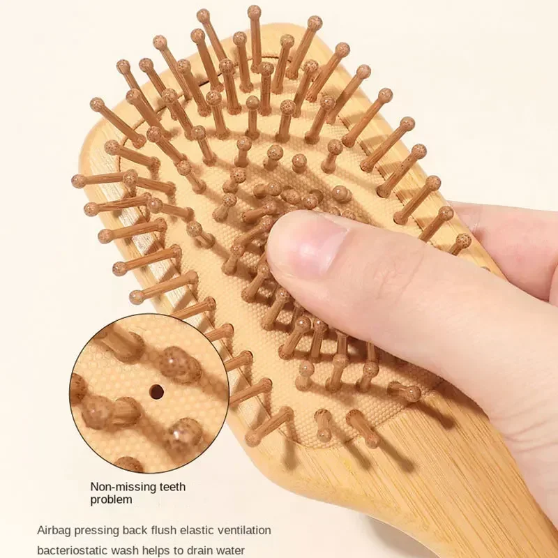 مشط خشبي فاخر من الخيزران لتدل - مراجعة Bamboo Hair Brush وسعره